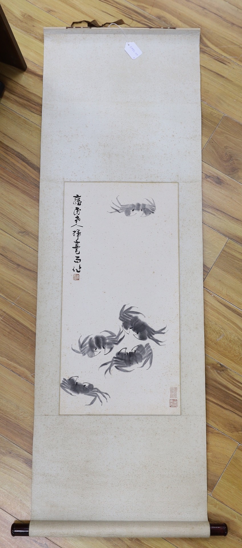 A Chinese scroll painting etc.